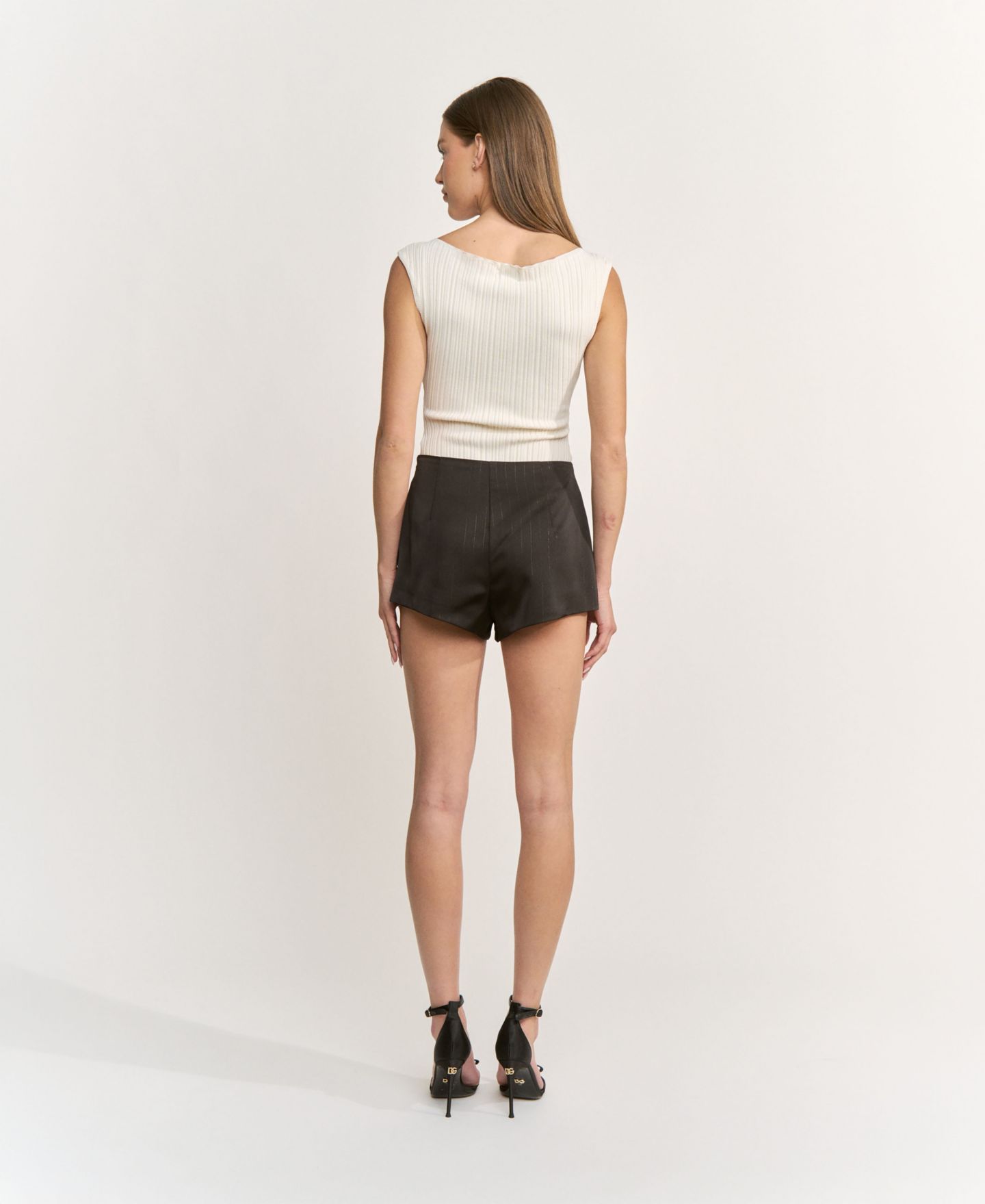 Женские шорты En Saison Jessica High-Waisted Short, цвет: Чёрный — фото 4
