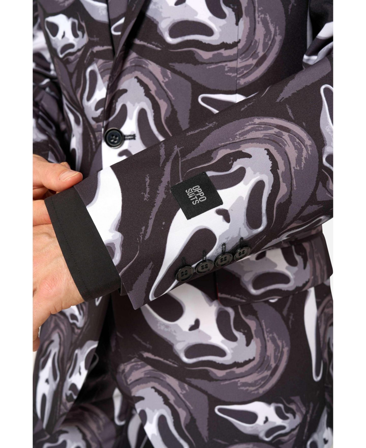 Мужской карнавальный костюм OppoSuits Ghost Face, цвет: Чёрный — фото 7