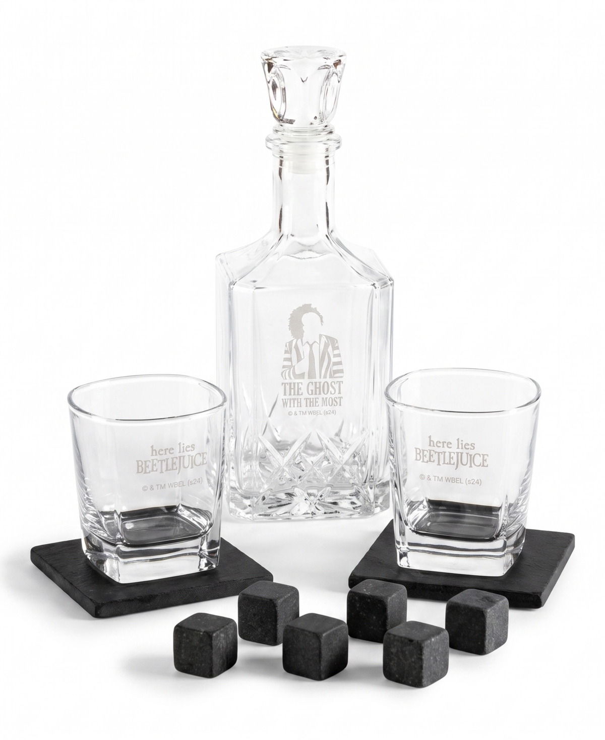 Legacy Beetlejuice Whiskey Decanter Gift Set, 12-Piece