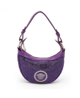 Women's Repeat Crystal-Embellished Mini Hobo Bag