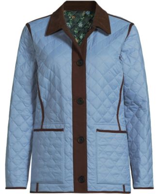 Women's Print Reversible Barn Quilted Insulated Jacket