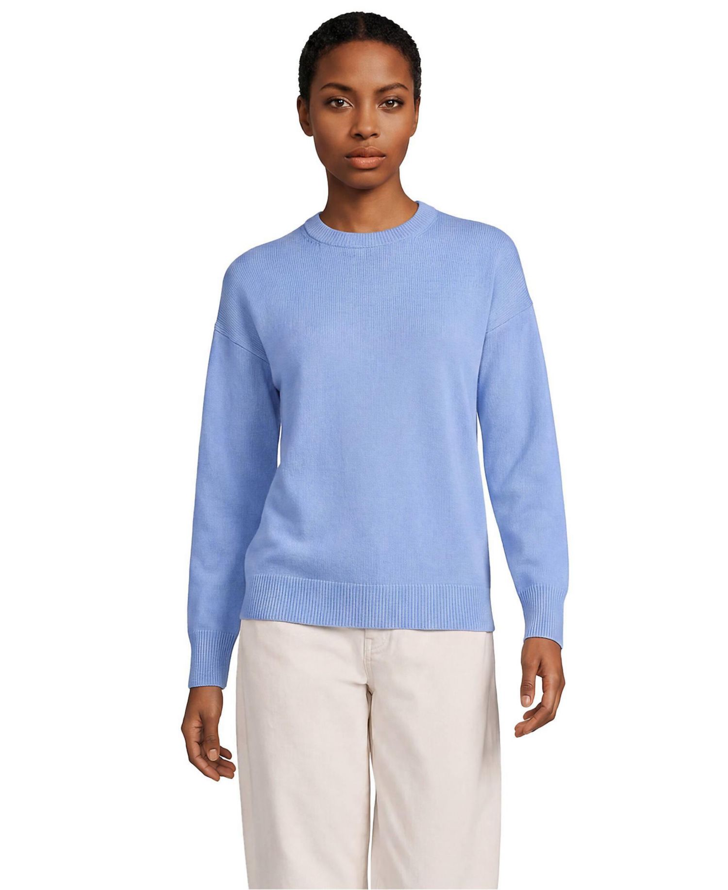 Women's Drifter Drop-Shoulder Striped Crew Neck Sweater