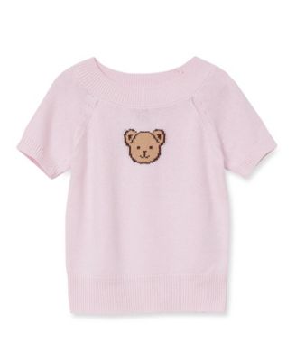 Girls Short Sleeve Fitted Sweater