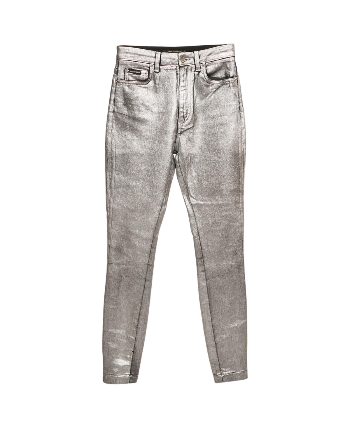 Pre-Owned Dolce & Gabbana Women's Coated Skinny Jeans