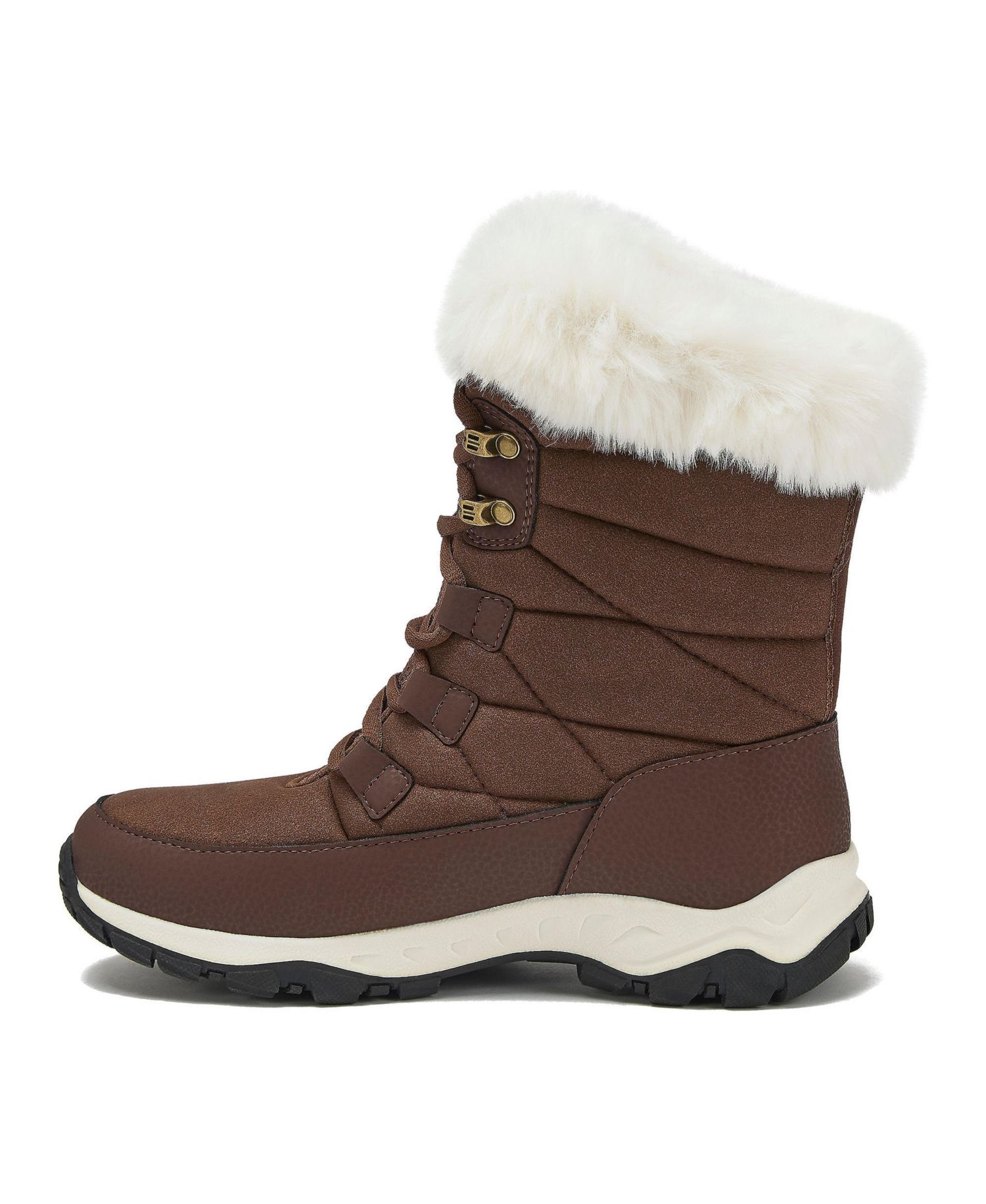 Women's Wide Width Expedition Trail Waterproof Lace Up Snow Boots