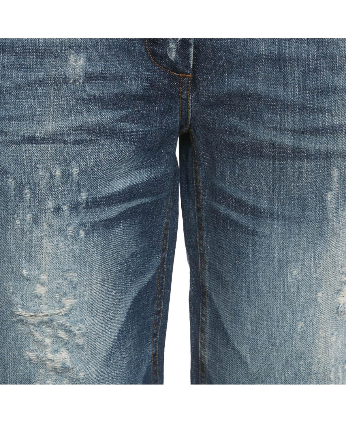 Pre-Owned Dolce & Gabbana Women's Distressed Denim Capri Jeans