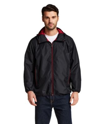 Men's Hooded Water-Resistant Lightweight Windbreaker Jacket