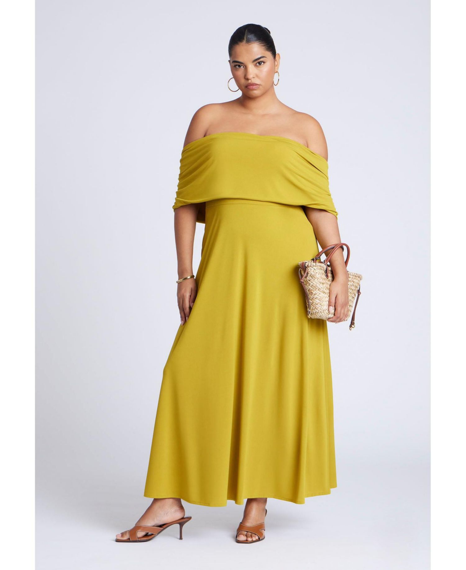 Women's Off The Shoulder Knit Maxi Dress