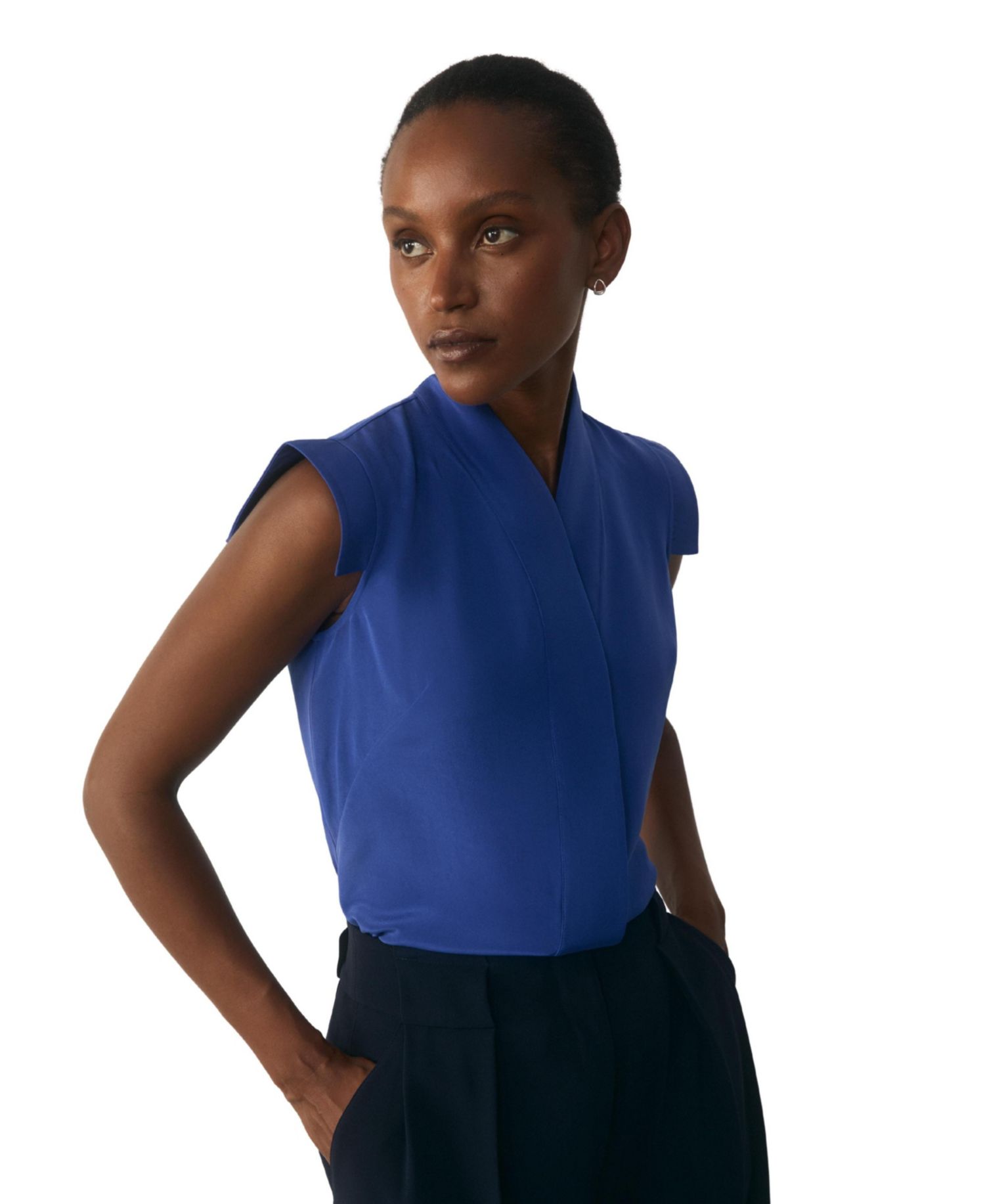 Women's Bowery Stretch Silk Blouse