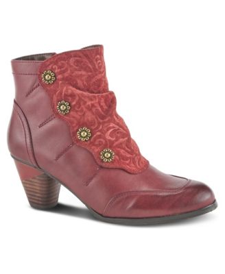 Women's Spring Step Belgard Bootie Shoe with Suede Upper
