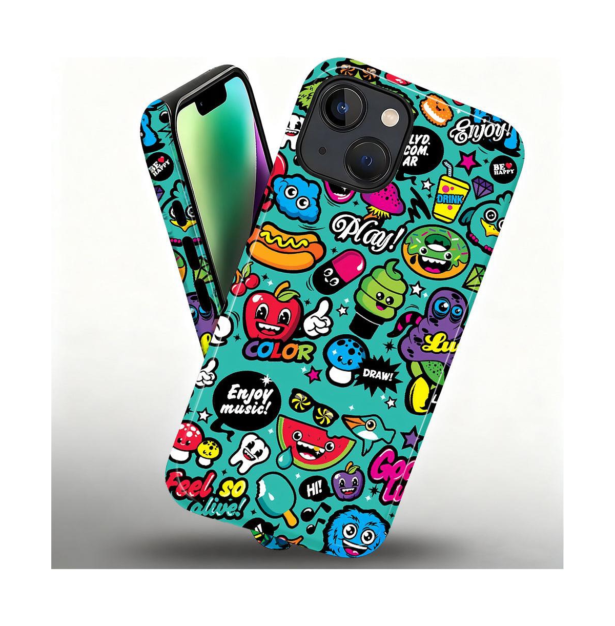 Lisen Sticker Playground Dual-Layer Shockproof Phone Case Compatible with Apple iPhone 17