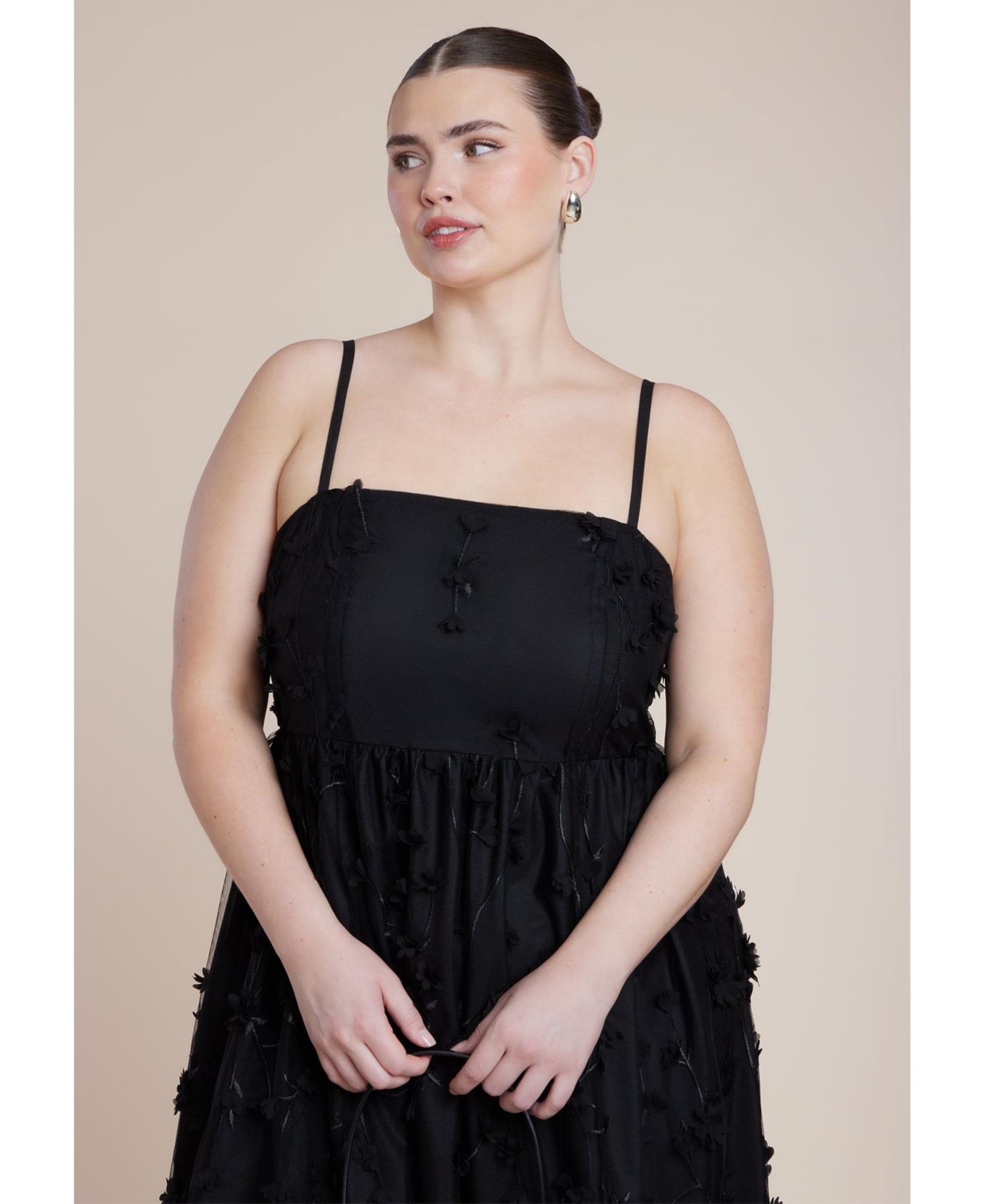 Women's Plus Size Applique Dress