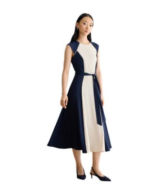 Women's Andrea Colour Block Midi Dress
