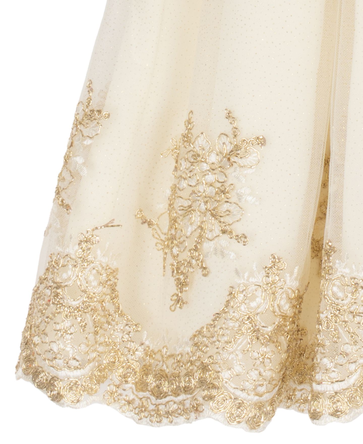 Платье Rare Editions Velvet Long-Sleeve Fit & Flare Dress для девочек, цвет: Чёрный / Молочный — фото 4