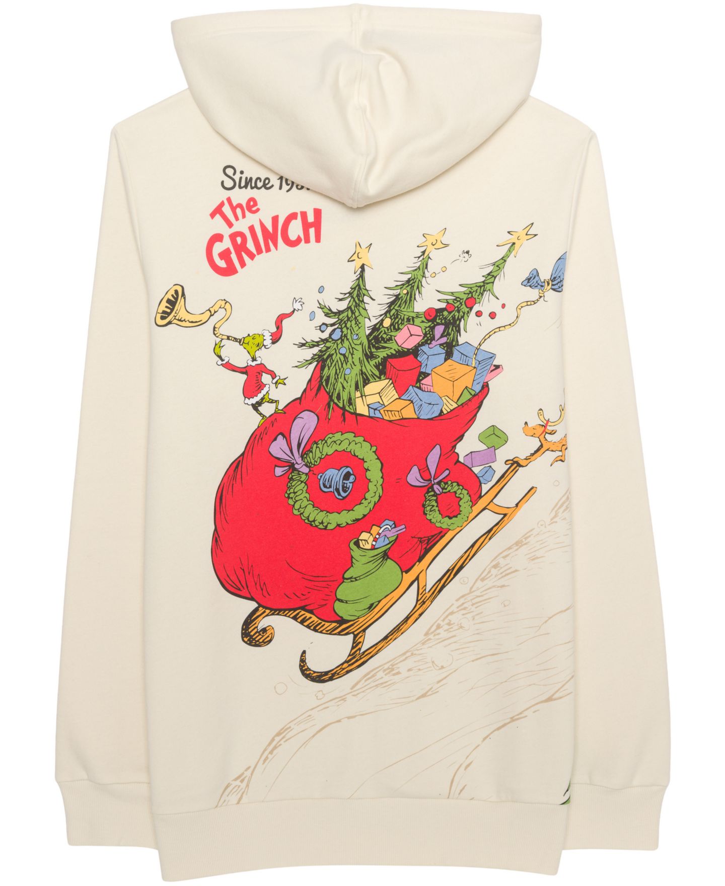 Мужское худи Hybrid Apparel Grinch Stole Christmas Graphic-Print Classic-Fit, цвет: Песочный — фото 2