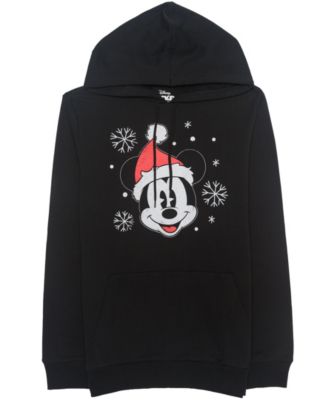 Men's Santa Mickey Holiday Graphic Cotton-Blend Hoodie
