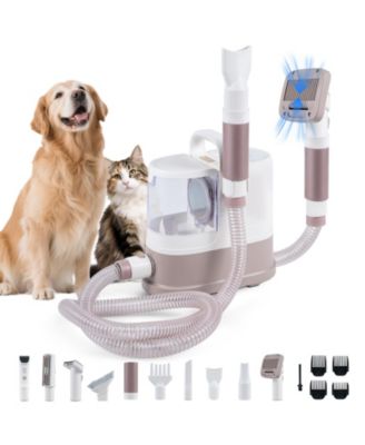 9-in-1 Dog Grooming Vacuum Kit for Shedding Suction Modes Clippers for Dogs