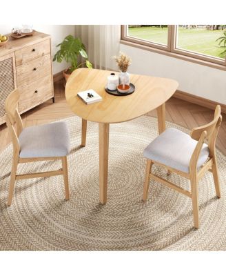 3-Piece Modern Table Set with 2 Chairs
