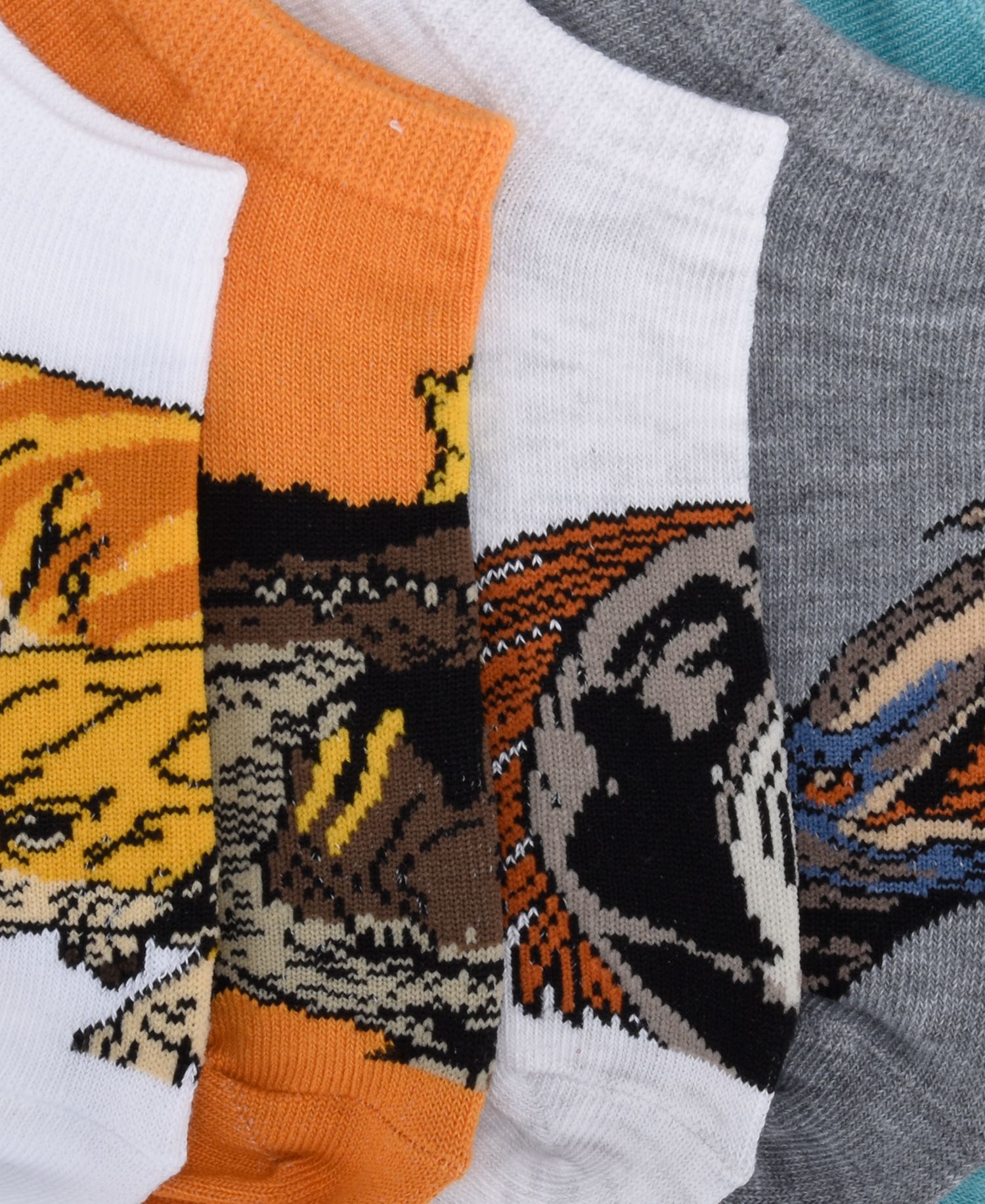 Boys' 4-20 Jurassic No Show Socks, 6-Pack
