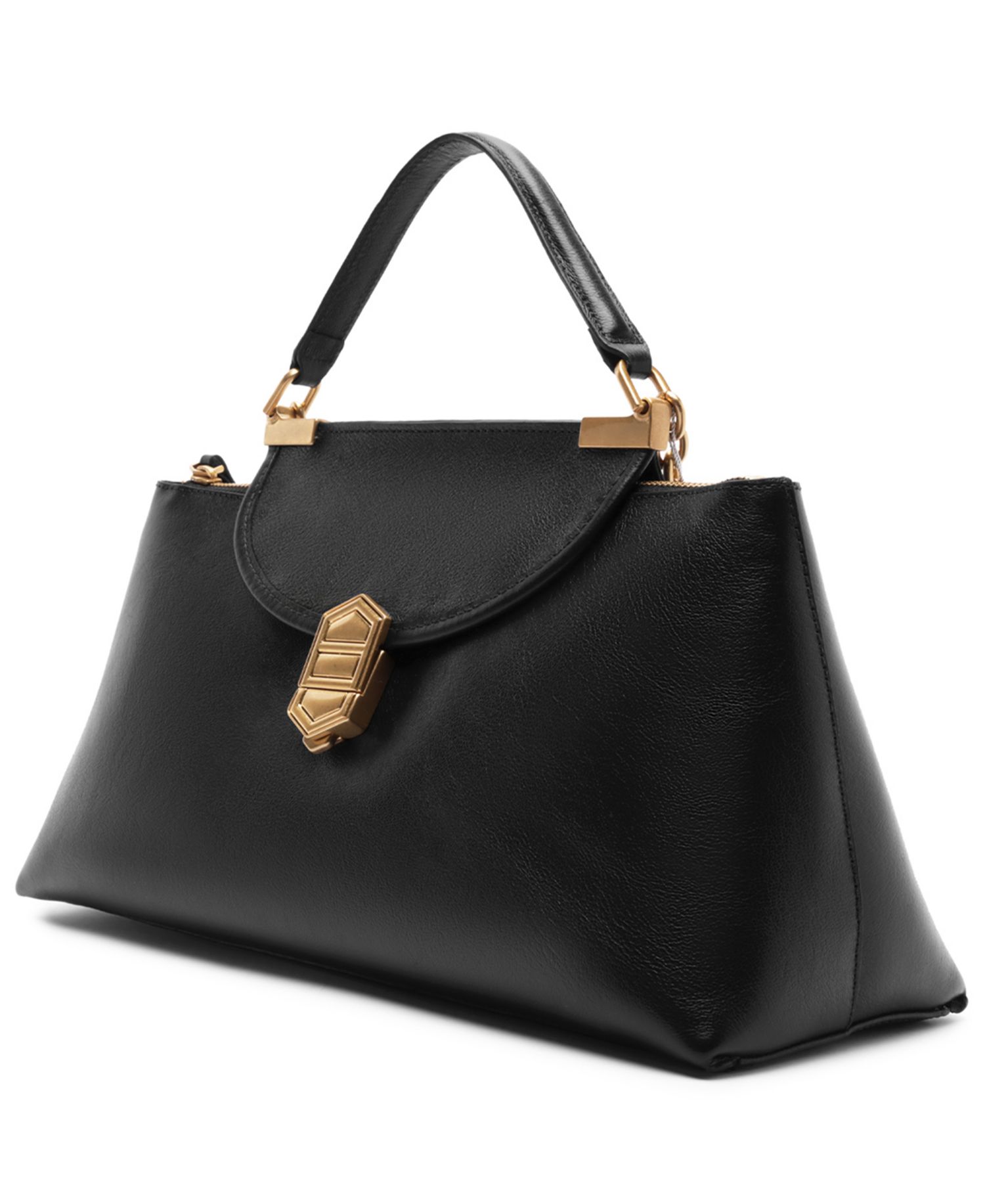Everly Leather Large Satchel Handbag
