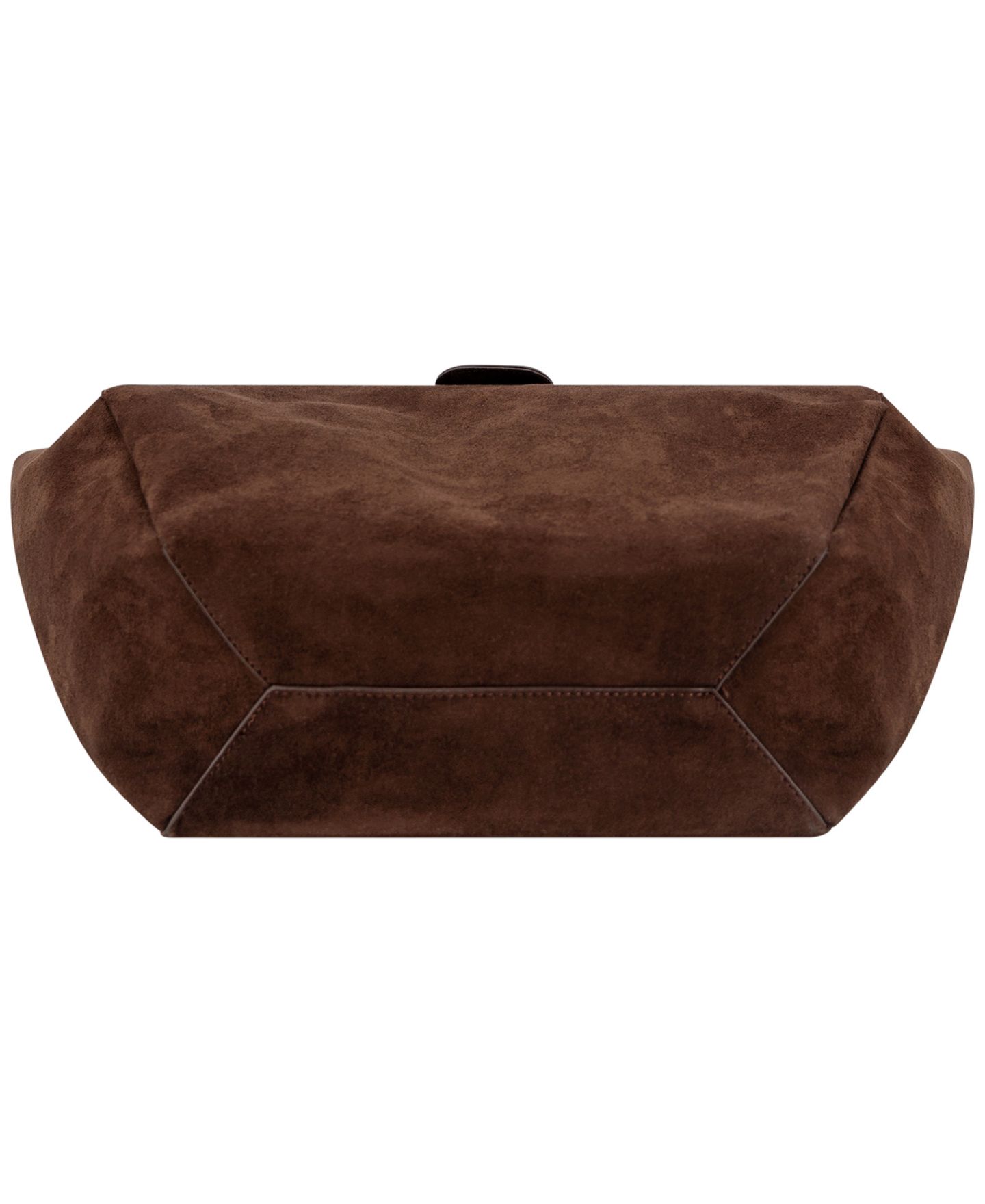 Женская сумка LIKE DREAMS Harper Lock Suede Extra-Large Tote Handbag, цвет: Тёмный коричневый — фото 5
