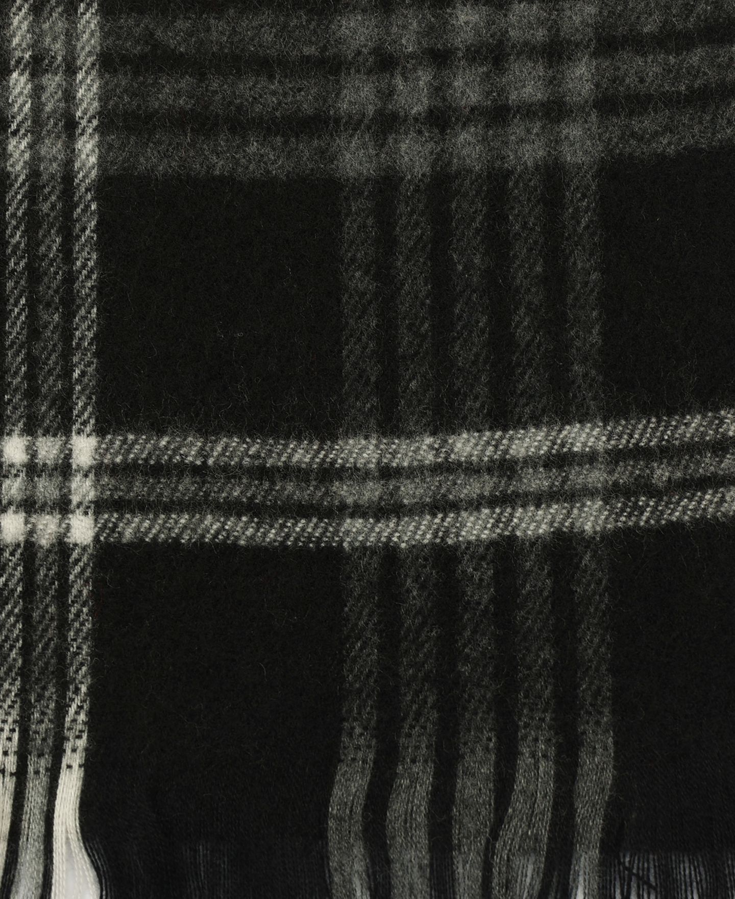 Мужской шарф Tommy Hilfiger Check Plaid Yarn Dye Fringe, цвет: Чёрный — фото 4