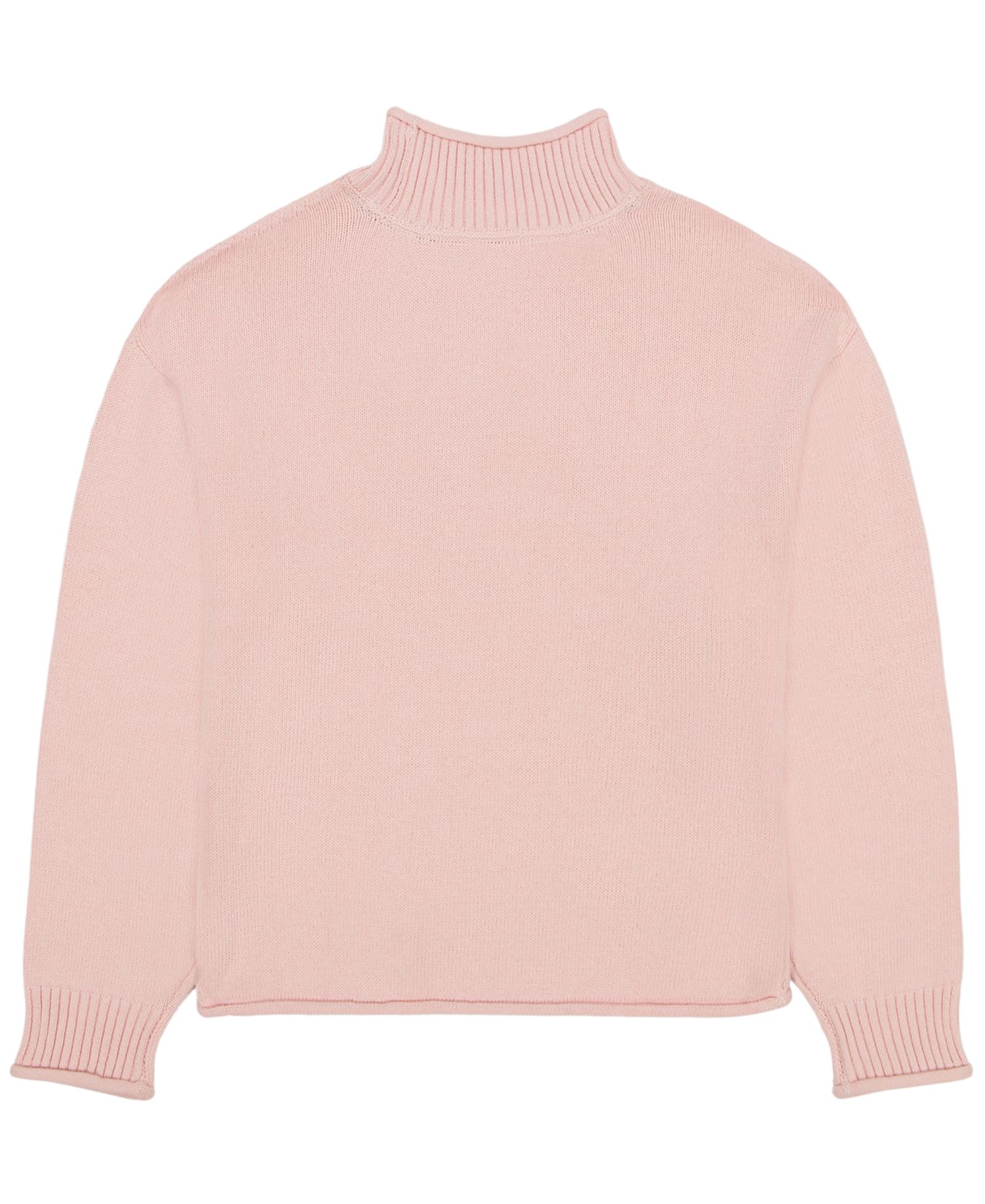Women's Intarsia Heart Mock Neck Sweater