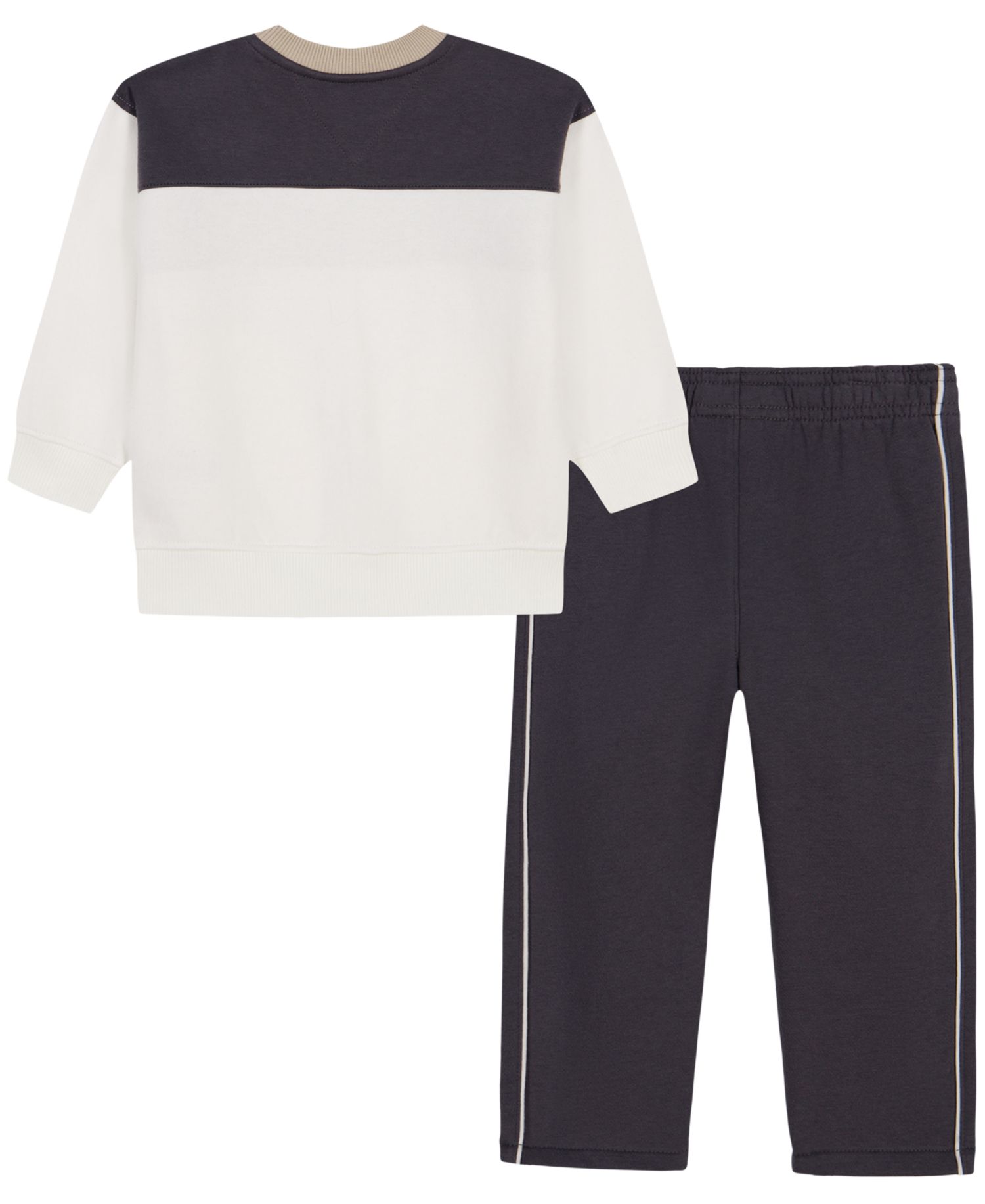 Boys' 2T-7 Long Sleeve Colorblock Cotton-Blend Sweatshirt and Pants, 2-Piece Set