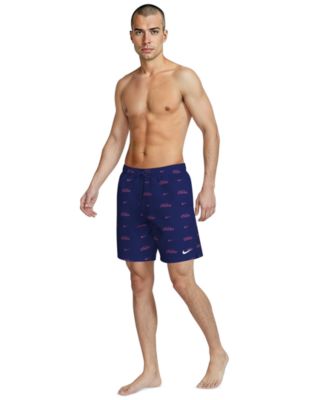 Men's Swim Breaker Brief-Lined Volley Swim Shorts, 7" Inseam
