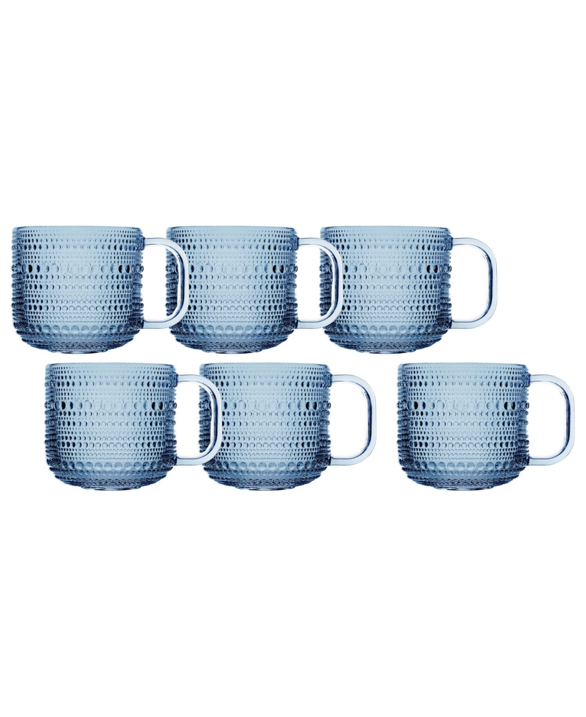 Fortessa Jupiter Glass Coffee Cups, Set of 6