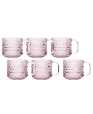 Jupiter Glass Coffee Cups, Set of 6