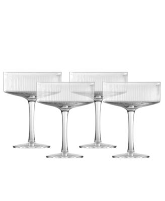 Noho Cocktail Coupe Glasses, Set of 4