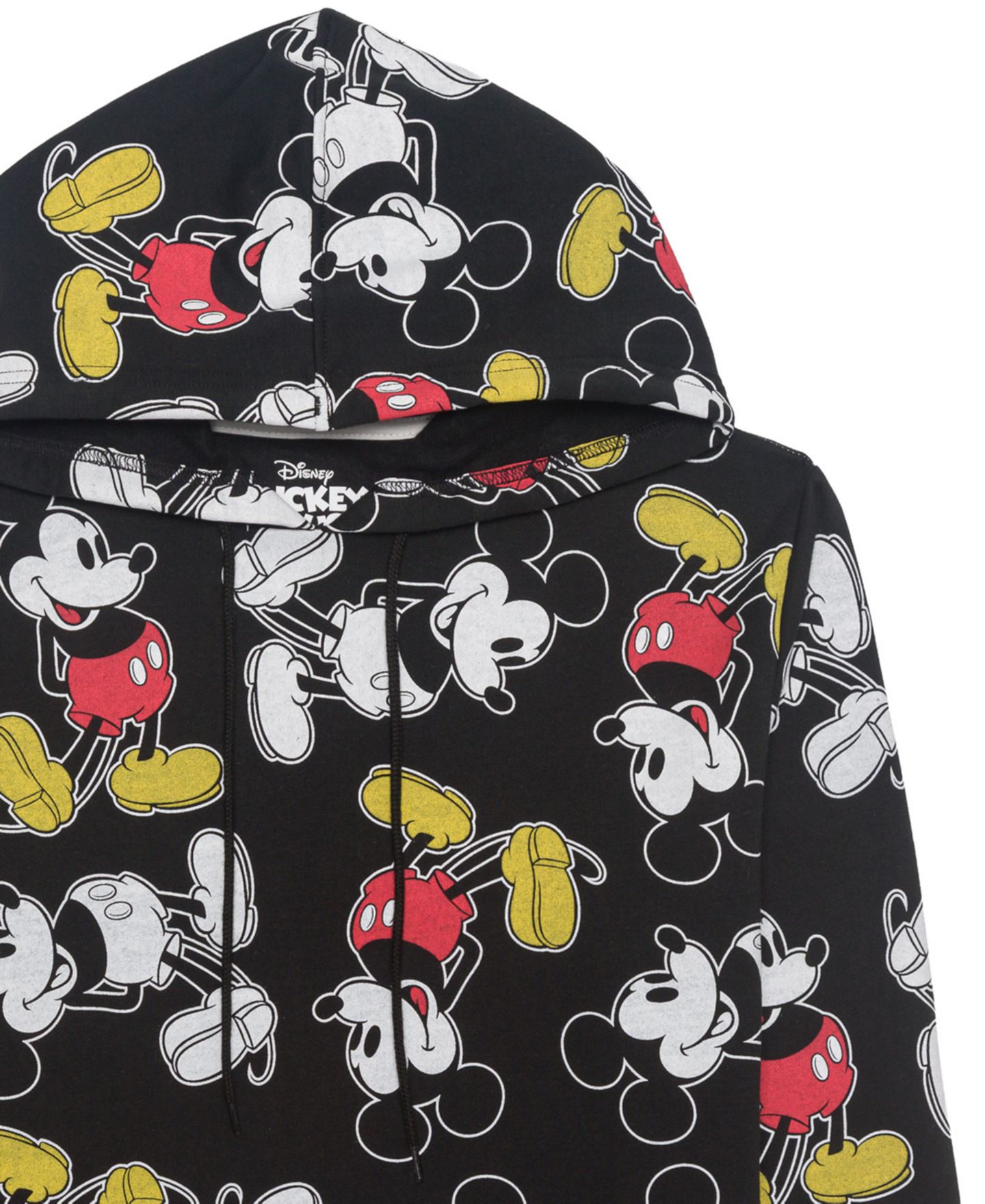 Мужское худи Hybrid Apparel Mickey Graphic Pullover, цвет: Чёрный — фото 3
