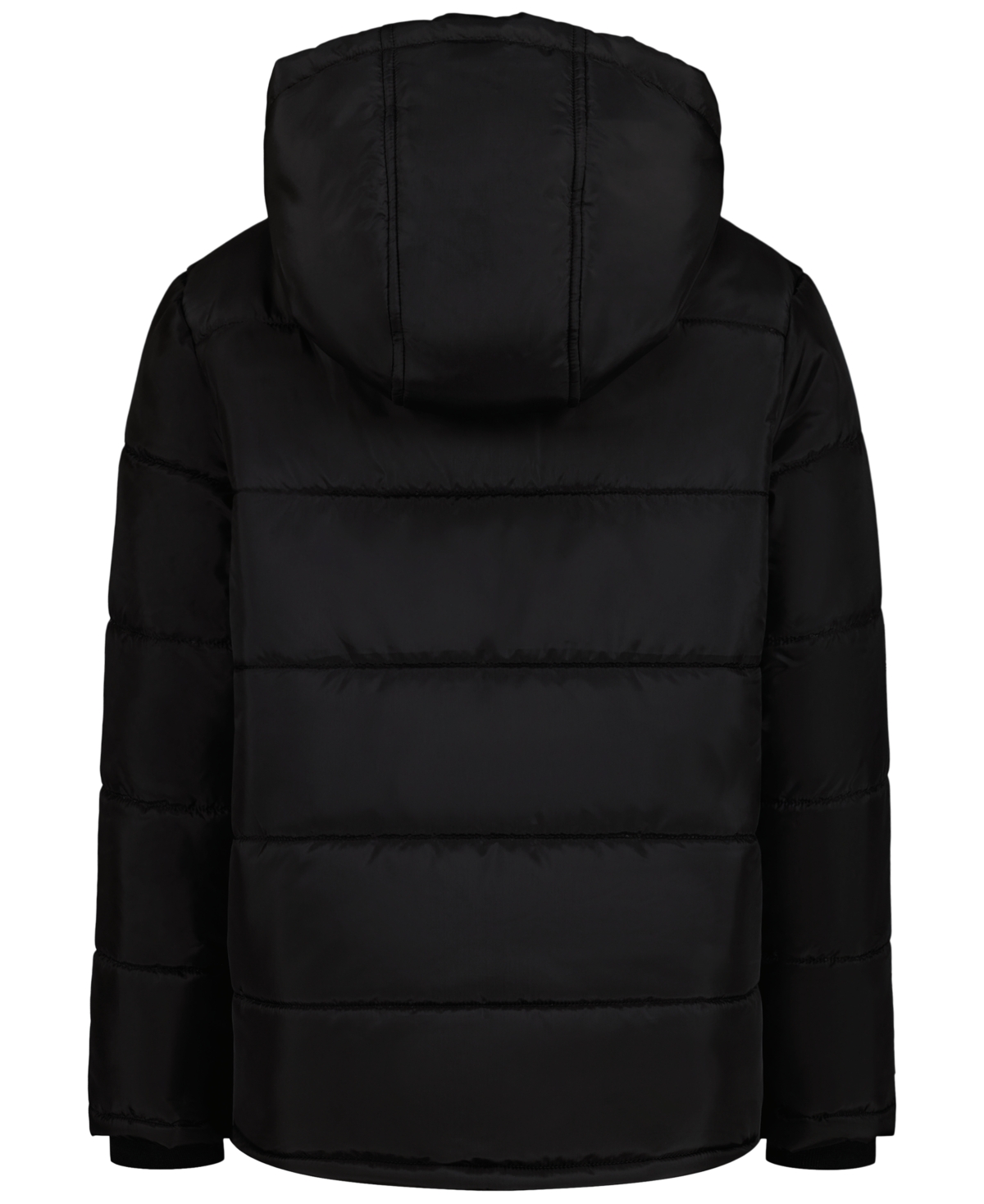 Tommy Hilfiger Boys' 4-7 Sleeve Logo Puffer Hooded Water-Resistant Jacket