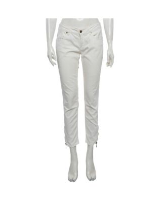 Pre-Owned Burberry Women's Culham Mid-Rise Skinny Jeans with Side