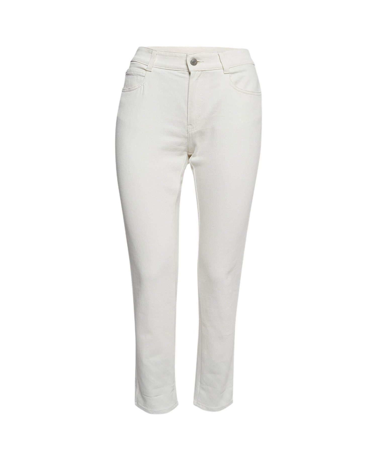 Women's Hem Printed Denim Jeans