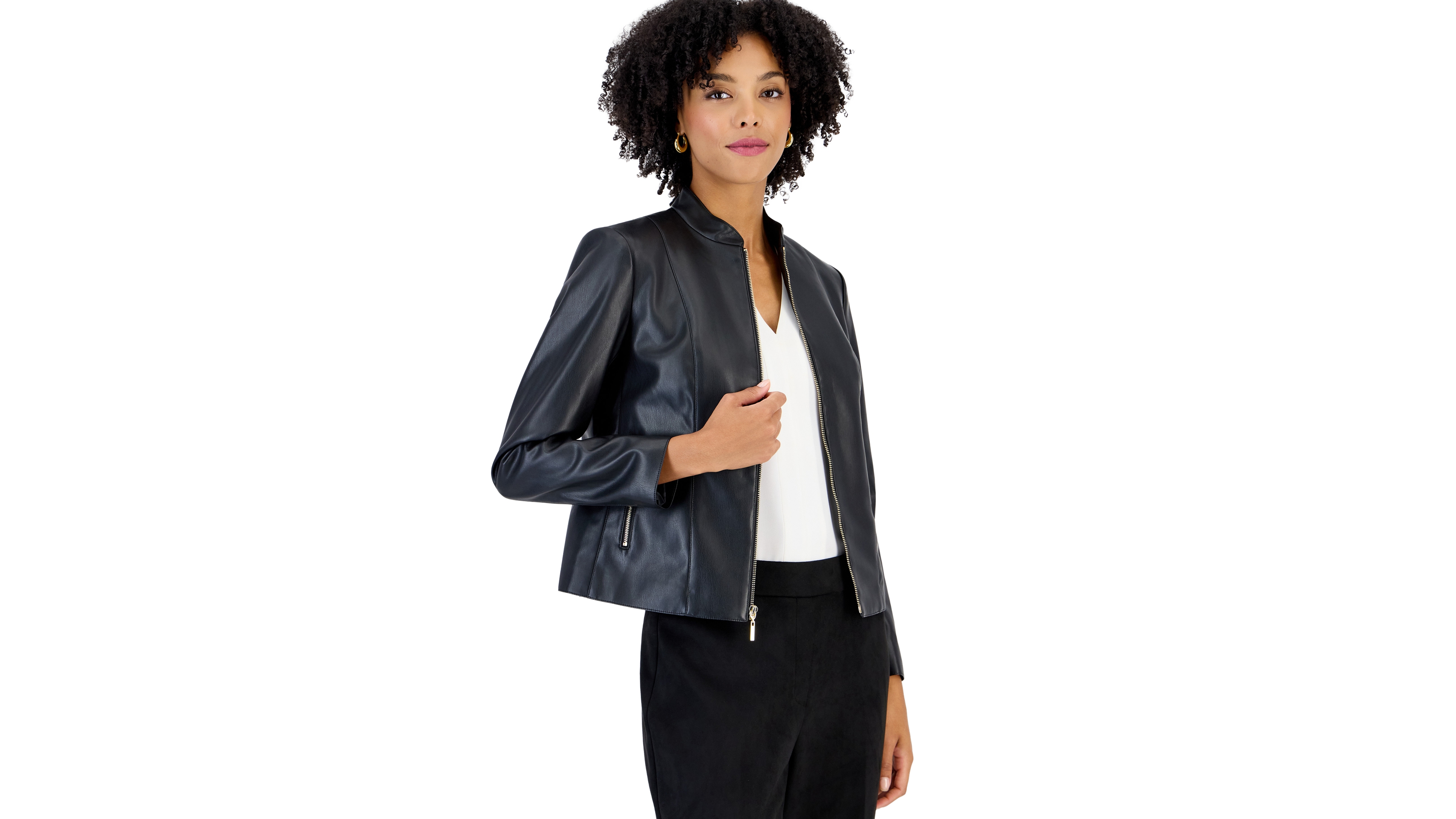 Kasper Women's Moto Zip-Up Jacket
