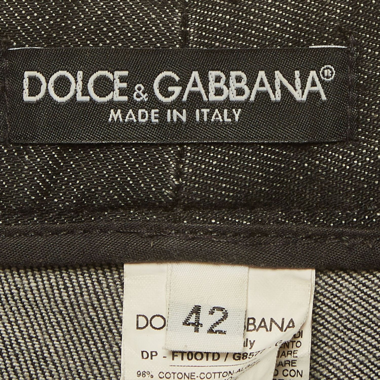 Dolce & Gabbana Women's Satin Trim Slim-Fit Jeans