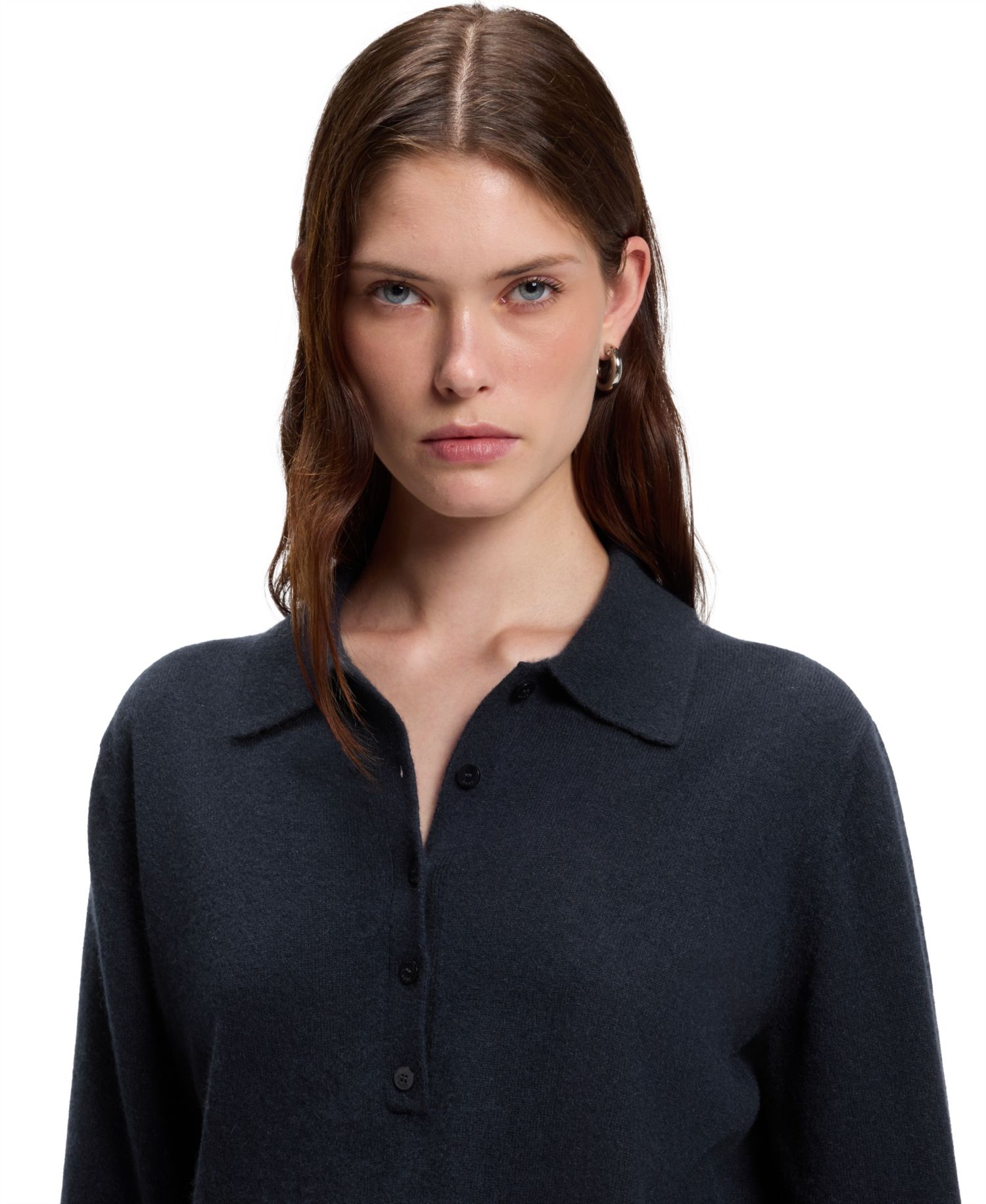 BOSS by Women's Cashmere Polo Sweater