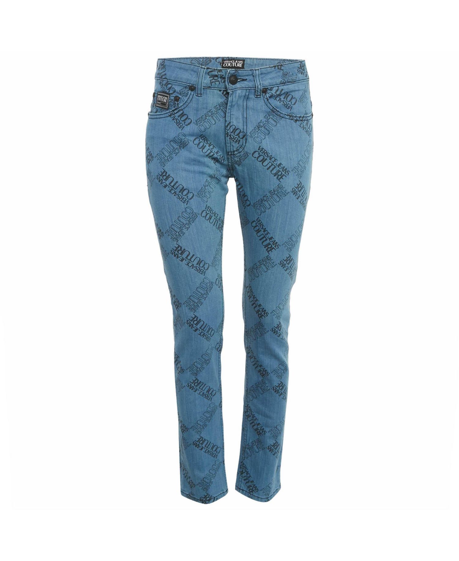 Women's Jeans Couture Logo Print Denim Skinny Jeans