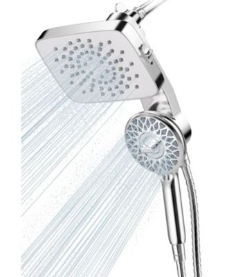Dual Shower Head Handheld 2-in-1 Rainfall Spray Modes