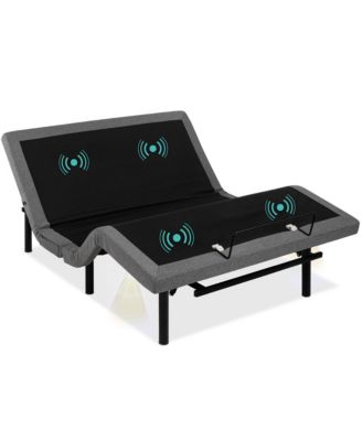 Adjustable Bed Base for Stress Management with Massage, Remote Control, USB Ports