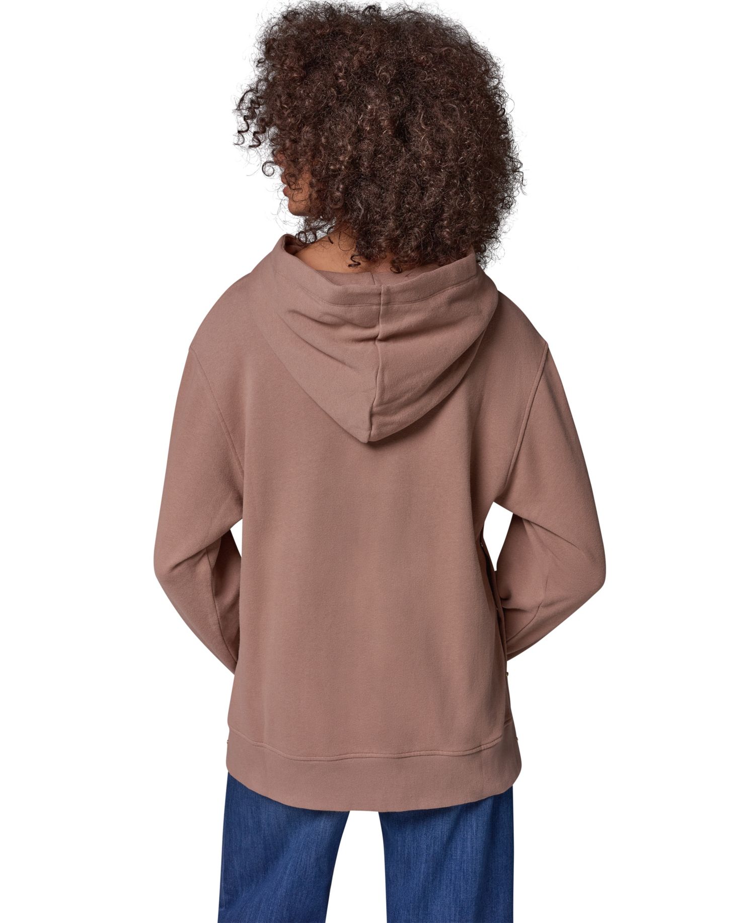 Women's French-Terry Long-Sleeve Side-Snap Hoodie