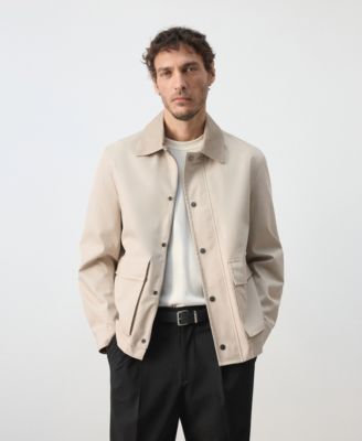 Men's Water-Resistant Straight-Fit Shirt Jacket