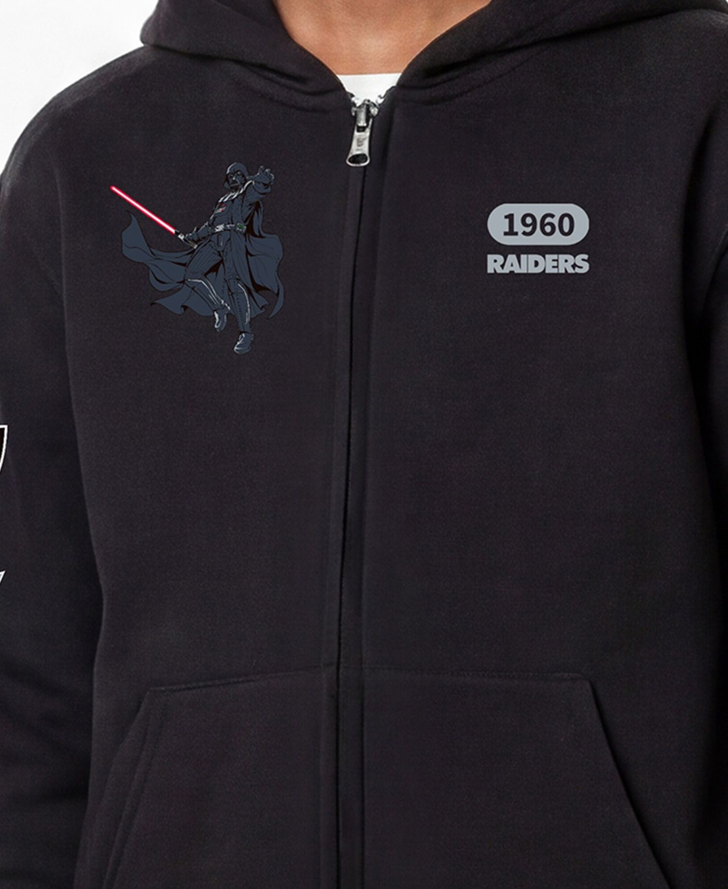 Детское худи Champion Black Las Vegas Raiders Disney X Champion Full-Zip — фото 2