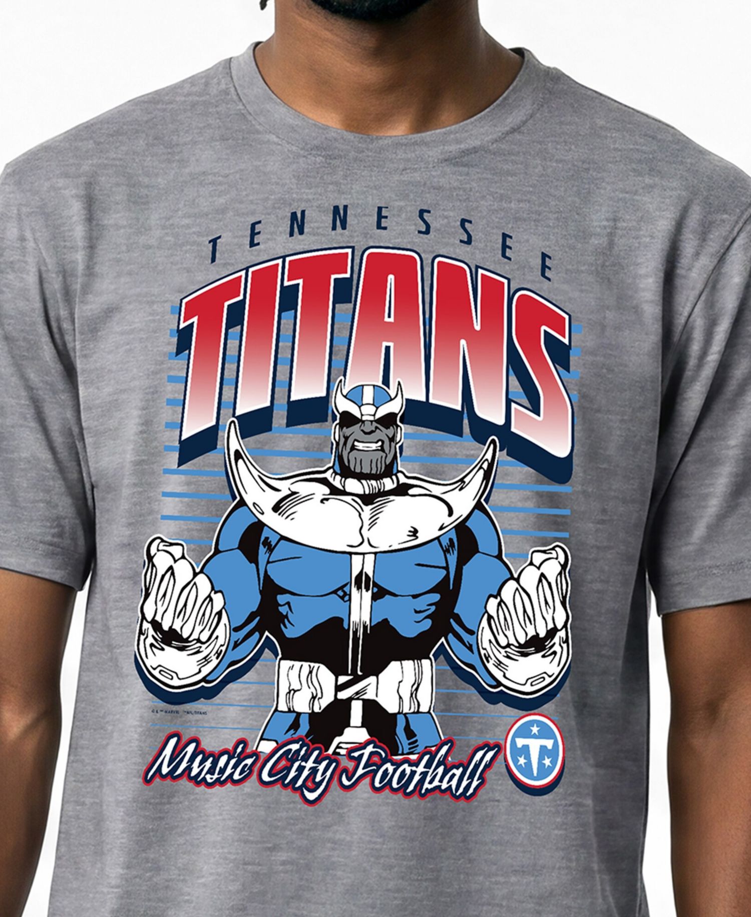 Men's Gray Tennessee Titans Disney X Champion All Star T-Shirt