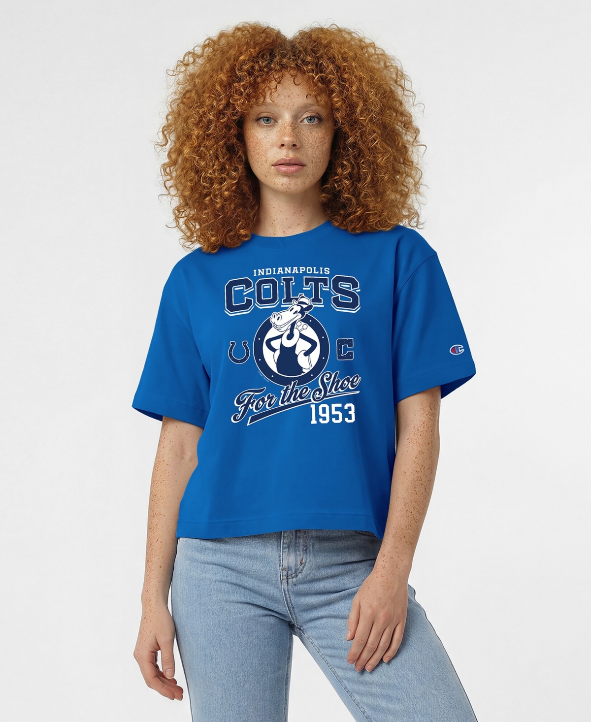 Champion Women's Royal Indianapolis Colts Disney X Champion All Star T-Shirt