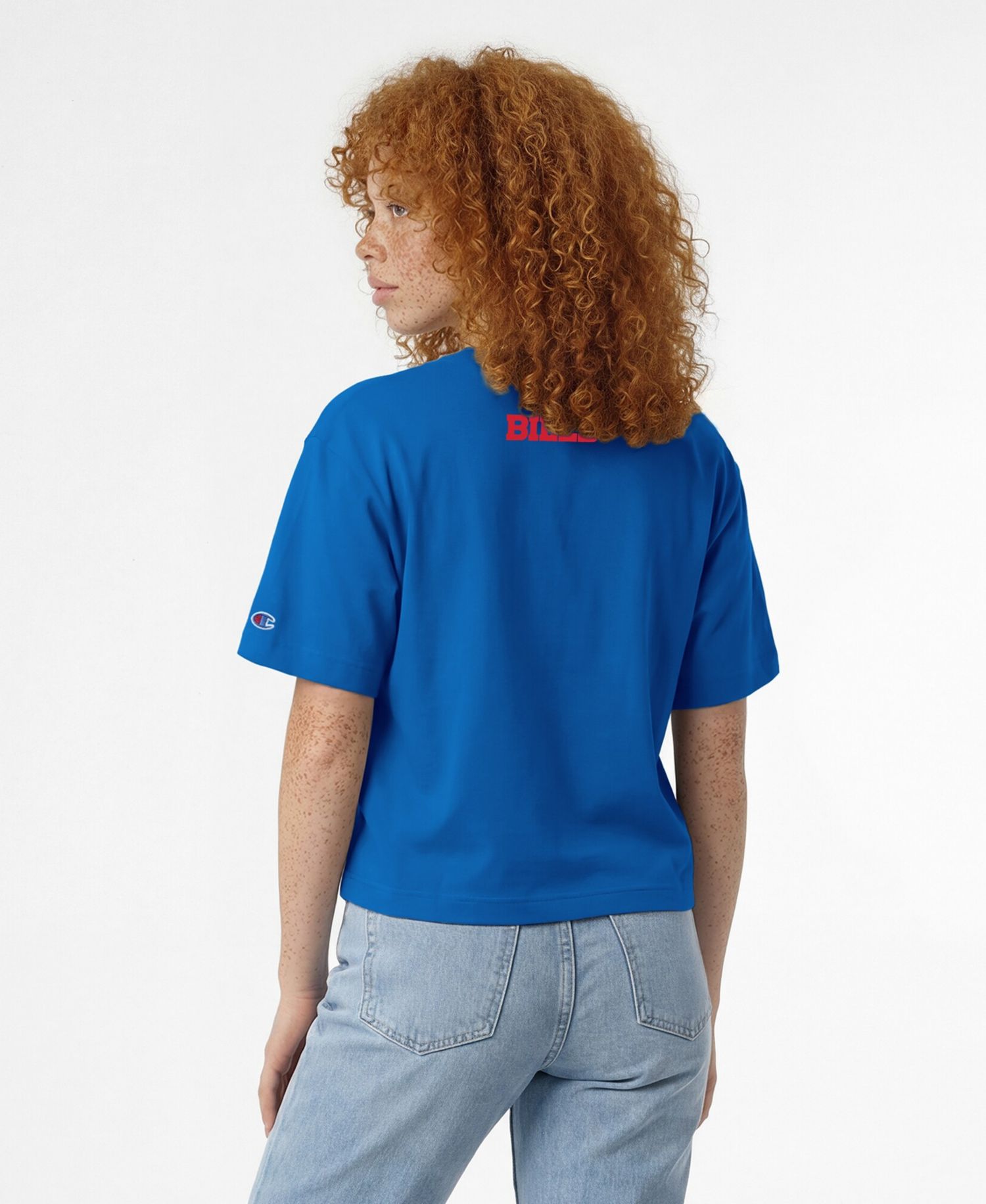 Women's Royal Buffalo Bills Disney X Champion All Star T-Shirt