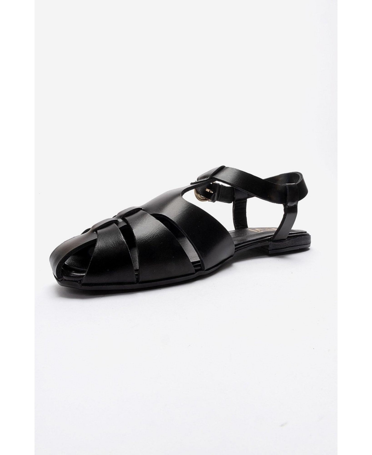 Forever and Always Shoes Women's Jandor Leather Ankle Strap Flat Sandal