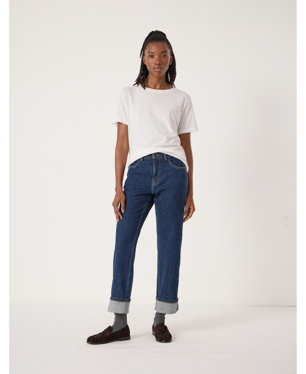 Hush Women's Agnes 2.0 High-Rise Straight-Leg Jeans